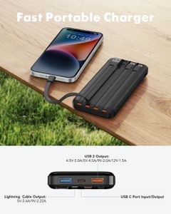 Charmast 20000mAh Portable Power Bank – High-Capacity USB Charger