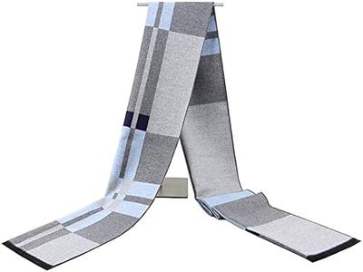 Rdylymx Men's Scarves Classic Winter Plaid Scarf Soft Warm Neckwear
