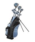 Distinctive Left Handed Junior Golf Club Set for Age 3 to 5 ( Height 3' to 3'8" ) , Left Handed Only, Set Includes: Driver (15" ), Hybrid Wood (22*), #7 Iron, Putter, Bonus Stand Bag & 2 Headcovers