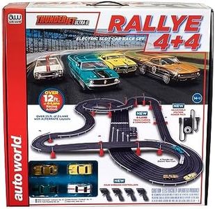 Auto World Rallye 4+4 Slot Race Set HO Scale