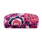 Vera Bradley Sunglasses/Eyeglasses Clamshell Hard Case, Bloom Berry (Sunglass Case), 1-Count (Sunglasses)