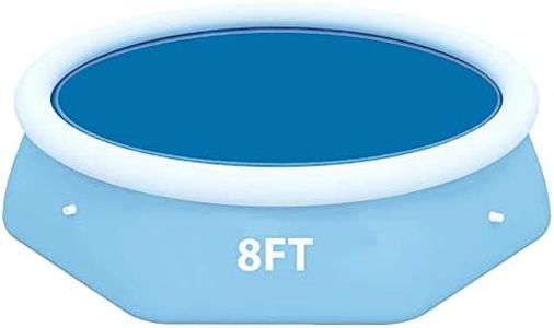 Crystals Solar Pool Cover for Swimming Pools | Thermal Blanket | Thermal Towel for 8 Feet Inflatable Pools - Round, Blue (8 FT Cover for Inflatable Pool)