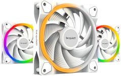 Be Quiet Light Wings PWM High-Speed Cooling Fan, 120 mm Size, White (Triple Pack)