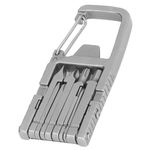 GOWEILE Multitool Keychain 12 in 1 Portable Folding Multi Tool Stainless Steel Outdoor Screwdriver Bit Multipurpose Hand Tool Gifts for Men