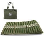 Core Asana Acupressure Mat Pillow For Back,Neck,Foot And Joint Pain Relief,Acupuncture Full Body Massage For Sciatica And Muscle Relaxation (Asparagus Green)