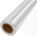 100 ft Clear Cellophane Wrap Roll (100 ft x 31.5 in) - 3 Mil Thicken Cellophane Roll, Clear Cellophane Bags Large, Clear Wrapping Paper for Flower Gift Baskets Wrap