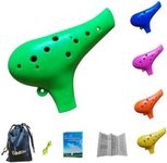 SIKATIHU 12 Hole Ocarina C Key Plastic Ocarina Music Instrument for beginner Gift for Adults kids (Green)