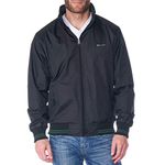 alpine swiss Alvin Mens Lightweight Bomber Jacket Casual Windbreaker Varsity Jacket Black Green Small