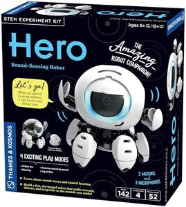 Thames & Kosmos Hero: Sound-Sensing Robot STEM Experiment Kit, Build a Robot That Reacts to Sounds, Explore Engineering, Sound Technology, Spatial Hearing, Quality Screen-Free, Educational Play