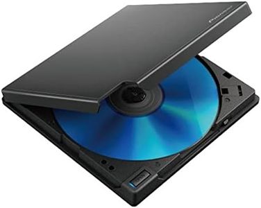 Pioneer BDR-XD08BK Blu-ray Drive BDR-XD08BK Win & Mac Compatible, BDXL Compatible, USB 3.2, Clamshell Type, Portable BD Drive, Soft Model, Windows 11 Compatible, Misty Black BDR-XD08BK