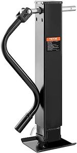 VEVOR Cric de Remorque, Support Cric Remorque à Souder Capacité de Charge 5443 kg avec Manivelle pour Soulever Le Remorque de Camping-Car, Remorque à Chevaux, Remorque Utilitaire, Remorque de Yacht