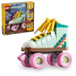 LEGO Creator 3 in 1 Retro Roller Skate Building Kit, Transforms from Roller Skate Toy to Mini Skateboard to Boom Box Radio, Birthday Gift for Skaters, Cool Toy for Boys and Girls Ages 8 and Up, 31148