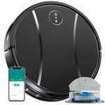 Robot Vacuum and Mop Combo, 4200Pa Powerful Robotic Vacuum Cleaner with Self-Charging, Home Automatic Robot Aspiradora for Hardwood Floor, Low Carpet, Pet Hair, App&Voice&Remote Control (Gray Black)