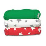 Charlie Banana Baby Fleece Reusable and Washable Cloth Diaper System, 3 Diapers 6 Inserts, Tuscany, One Size, Hybrid AIO