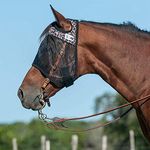 Cashel Quiet Ride Designer Horse Fly Mask, Leopard, Warmblood