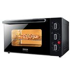 INALSA Premium OTG Oven With Double Glass Door|Capacity 30 Litres|1500W|Rotisserie & Convention Function|Temperature & Timer Selection, 5 Cooking Modes, (Euro Chef Club 30BKRC)