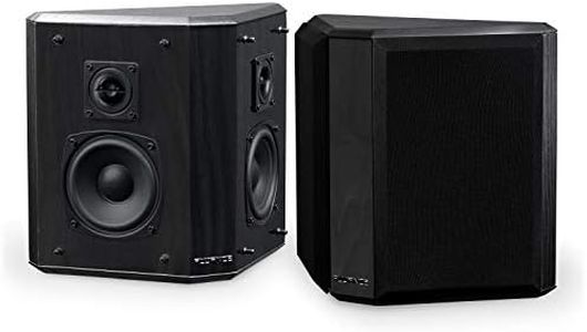 Fluance Elite High Definition 2-Way Bipolar Surround Speakers for Wide Dispersion Surround Sound in Home Theater Systems - Black Ash/Pair (SXBP2)