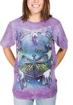 The Mountain Men's Dragonfly Dreamcatcher T-Shirt, Purple, Large