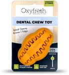 Oxyfresh Dog Dental Toy - Best Durable Rubber Dog Chew Toy for Aggressive Chewers - Removes Plaque, Cleans Teeth & Freshens Breath Without Brushing (Large)