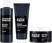 Scotch Porter Beard Wash & Conditioner Bundle – Cleanse, Moisturize, Hydrate & Soften Coarse, Dry Beard Hair while Encouraging Growth for a Fuller, Healthier-Looking Beard