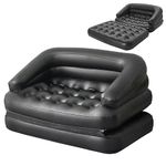 RAPTAVIS Inflatable Sofa Bed for Camping, Pool Float Couch Outdoor Mattress Bed with Armrest, Full Size