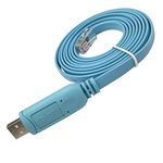 DSD TECH SH-RJ45A USB to RJ45 Console Cable with FTDI Chip for Cisco NETGEAR Routers/Switches Support Windows Linux Mac OS