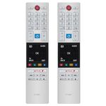 【Pack of 2】 Replacement CT-8541 CT8541 30101774 RC42150P Remote Control Compatible with Toshiba UHD Frevieww 2018 2019 Ready HD LCD LED TV with Prime Video Netflix F play Freevieww Buttons