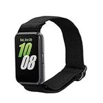 kwmobile Nylon Band Compatible with Samsung Galaxy Fit 3 - Band Replacement Strap for Fitness Tracker - Black