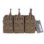 OneTigris Open-Top Triple Mag Pouch DD07 for M4 M14 M16 AK47 AK74 G36 Magazines(Coyote Brown)