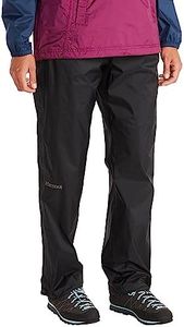 MARMOT Women’s PreCip Full-Zip Pant | Lightweight, Waterproof, Jet Black, X-Small