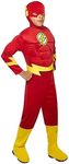 Rubies Costume Co Rubies DC Comics Deluxe Muscle Chest The Flash Costume, Small