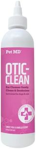 Pet MD Otic Clean Dog Ear Cleaner for Cats and Dogs - Effective Against Infections Caused by Mites, Yeast, Itching and Controls Odor - 8 oz