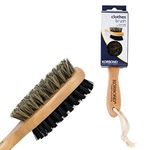 Korbond Double Sided Clothes Brush, Multi-Colour, Wood, Multicolor