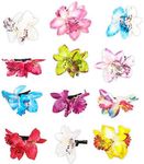 Orchid Flower Alligator Hair Clips 