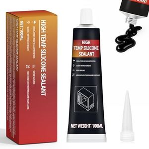 INNOVAYOU 100ml Black Oven Heat Resistant Glue, High Temperature Adhesive Fixes Cracks High Temperature Resistance, High Temp Glue Suitable for Oven, Grill, Microwave