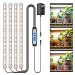 Kullsinss Grow Light for Indoor Plants, Full Spectrum LED Plant Grow Light Strip with Upgrade Timer 6 12 16 Hrs, 3 Spectrum Modes, 240 LEDs Sunlike Growing Lamp for Seedlings Hydroponics Succulent