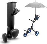 SereneLife Golf Push Cart Umbrella Holder - Golf Trolley Umbrella Base Golf Cart Umbrella Stand Attachment SLGCUBH