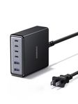 UGREEN 100W 6-Port GaN USB C Charging Station, Desktop Charger Block with 4 USB C and 2 USB A Fast Charging Compatible for MacBook Pro/Air, Dell XPS, iPad, iPhone 17/16, Galaxy S26/S25/S24, Pixel 10/9