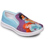 Kidsville Kids Girls Disney Princess Printed Sky Blue Shoes