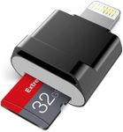 [Apple MFi Certified] Micro SD Card Reader for iPhone iPad,Lightning to Micro SD/TF Card Reader Viewer Adapter Memory Card Reading for iPhone 14/13/12/Pro Max/11/X/XR/8 Support iOS 14 15 16 17 System