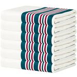 CLARA JONES® Soft Luxury Baby Unisex Flannel Receiving Blanket 6-Pack, Cozy Flannel Fleece Toddler Blanket, Infant Wrap, Infant Swaddling blanket, Bed Blanket, Swaddle Blanket, Swaddler Newborn (White)