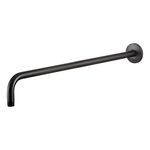 OFFO Shower Arm with Flange 60cm(24 inch) Oil Rubbed Bronze Universal Wall-Mounted Replacement Shower Arm for Fixed Shower Head and Rain Shower Head