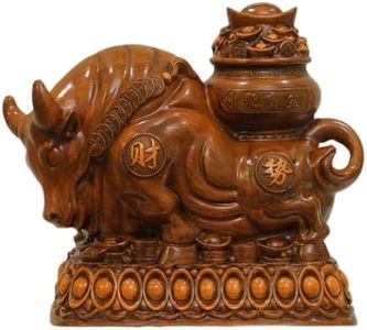Jefuzh Brass Chinese Zodiac Feng Shui Figurine Deco, 十二生肖牛存钱罐 Piggy Banks Best Birthday Gifts Home Decoration 2025年新款只进不出成人大容量大人储蓄大号储钱 9240