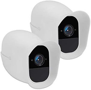 kwmobile 2X Skin Compatible with Arlo Pro/Pro 2 Smart - Silicone Security Camera Case Outdoor CCTV Cover - White