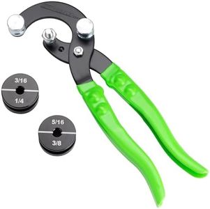 OEMTOOLS 25440 Professional Tube Bending Pliers, Stainless Steel Brake Line Bender Tool, 5/16", 3/8", 3/16", and 1/4" Manual Pipe And Tube Bender