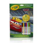 Crayola Cars Coloring Activity Book, 32 Pages, 7 Mini Markers