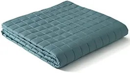 YnM Exclusive Cooling Weighted Blanket,Bed Blanket for One Person of 60~75kg, Ideal for Queen/King Bed (152cmx203cm, 6.8kg, Sea Grass)