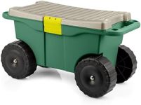 Rolling Garden Cart with Seat - Pla