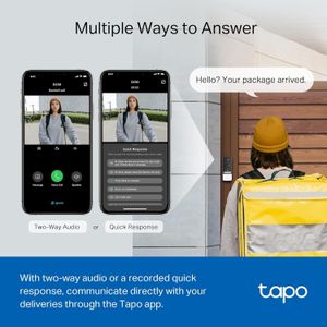 Tapo 2K Wireless Video Doorbell – Smart Home Security Camera