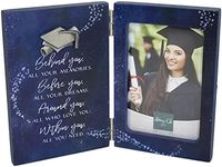 Cathedral Art Behind You Graduate Hinged Photo Frame and Tassel Holder, Graduation Gifts for College and High School Grads, Holds 3.5 x 5-inch Photo, by Abbey & CA Gift